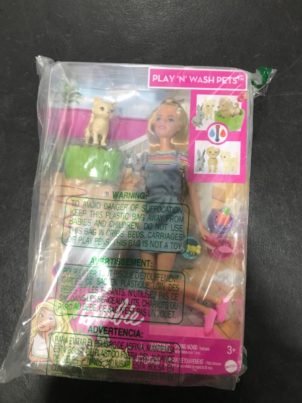 Photo 2 of Barbie Play N Wash Pets Doll And Playset