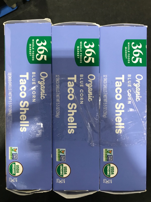 Photo 2 of 365 by Whole Foods Market, Organic Blue Taco Shells, 5.5 Ounce PACK OF 3 EXPIRED FEB 18