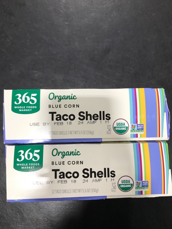 Photo 2 of 365 by Whole Foods Market, Organic Blue Taco Shells, 5.5 Ounce 2 PACK EXPIRED FEB 18