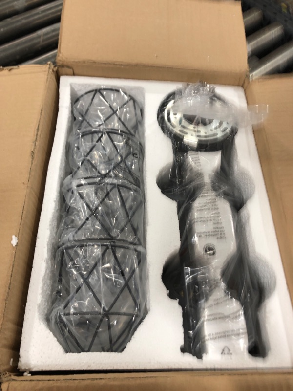 Photo 1 of Track Lighting Fixtures Ceiling 4-Light Flush Mount Ceiling Spot Lights, Industrial Track Light Black Kitchen Light Fixtures Rotatable Spotlight for Kitchen Hallway Living Room (E26 Base) Black 4-Light-Cage