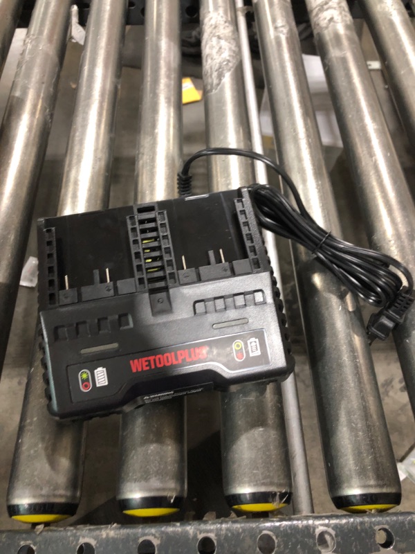 Photo 2 of 20V Max Lithium-Ion Dual-Port Fast Charger with Quick Battery Charging, Compatible with Hyper Tough HT21-401-003-13
