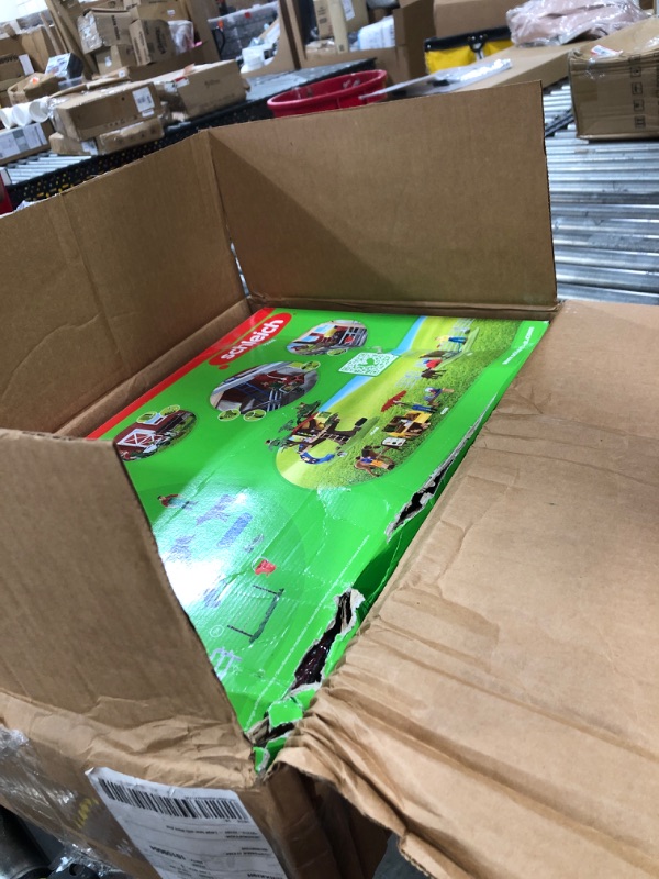 Photo 1 of Schleich Red Barn Playset with Cows, Farmer, Tractor, and Farm Life Accessories - 27-Piece Set for Kids Ages 3+ Current Style