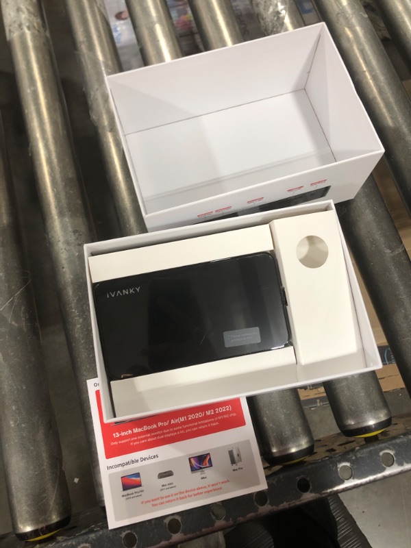 Photo 1 of iVANKY FusionDock 1 MacBook Pro Docking Station with 150W Power Adapter, 12-in-2 Dual 4K@60Hz Monitor Dock for MacBook M1/M2/M3 Pro/Max Display Dock 2HDMI 2.0, 96W PD, 6 USB, Ethernet SD/TF Audio