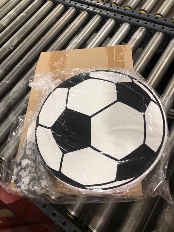 Photo 2 of  Soccer Ball Pinata for Sports Themed Birthday Party Decorations, Small (12.6 x 3.0 x 12.6 Inches)
