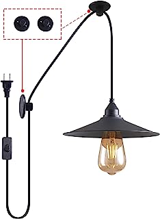Photo 1 of Hanging Lamp with Plug in Cord Outdoor Lamps for Patio Waterproof Waterproof Pendant Light with Plug Outdoor Lamps for Patio Waterproof Hanging Pendant Light with Plug in Cord MA6006
