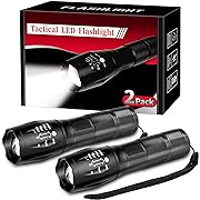 Photo 1 of 2 Pack Tactical Flashlights Torch, Military Grade 5 Modes 3000 High Lumens Led Waterproof Handheld Flashlight for Camping Biking Hiking Outdoor Home Emergency
