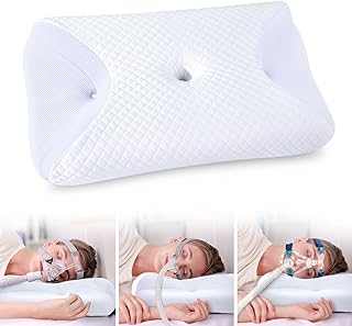 Photo 1 of HOMCA CPAP Pillow for Side Sleeping, CPAP Nasal Pillows for All CPAP Masks Users to Reduce Air Leaks & Masks Pressure, Neck Support Pillows for Sleeping for Neck Pain Relief
