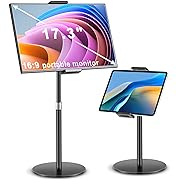 Photo 1 of Tablet Stand Holder for ipad Large,Portable Monitor (Not Back Curved) Stand for Desk 15.6’’,17.3'',Stand Holder for Kindle,Smartphones,Display,Adjustable Height Heavy Wider Base
