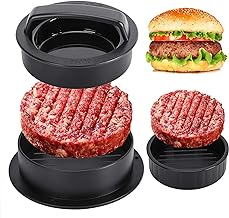 Photo 1 of Hamburger Press Patty Maker, Burger Press, 3 in 1 Non-Stick Meat Beef Veggie Hamburger Mold, Kitchen Gadgets to Make Patty for Stuffed Slider BBQ Barbecue Grilling
