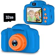 Photo 1 of Seckton Upgrade Kids Selfie Camera, Christmas Birthday Gifts for Boys Age 3-9, HD Digital Video Cameras for Toddler, Portable Toy for 3 4 5 6 7 8 Year Old Boy with 32GB SD Card-Navy Blue

