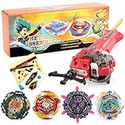 Photo 1 of JIMI Bey Battling Top Blade Battle Set, 4 Burst Spinning Tops 1 Launcher Grip Starter Combat Game, Toy Gift for Kids Boys Ages 6 7 8 9 10 11 12+
