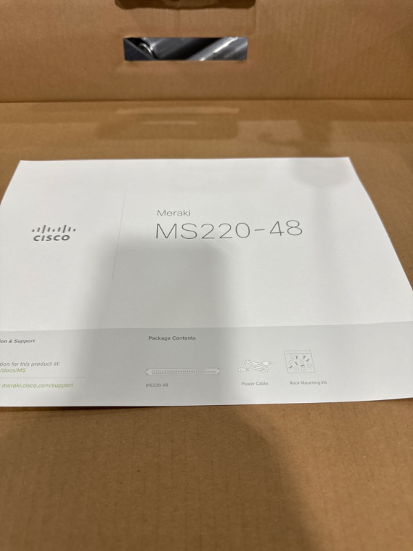 Photo 6 of Cisco Meraki Cloud Managed Switch 48 ports MS Series MS220-48