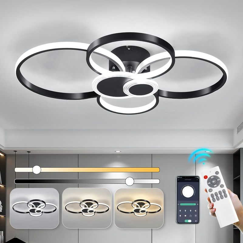 Photo 1 of Modern LED Ceiling Light,65W Dimmable 3000-6500k with Remote Control,6 