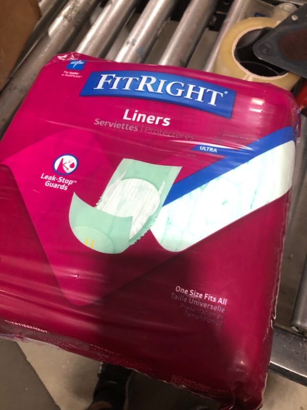 Photo 2 of FitRight Incontinence Liners for Adults, Maximum Absorbency (Pack of 20) Bag of 20