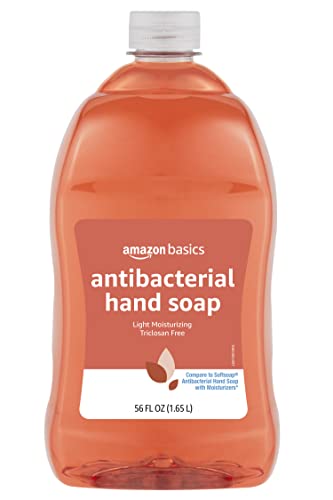 Photo 1 of Amazon Basics Antibacterial Liquid Hand Soap Refill, Light Moisturizing, Triclosan-Free, 56 Fluid Ounces, 1-Pack (Previously Solimo)
