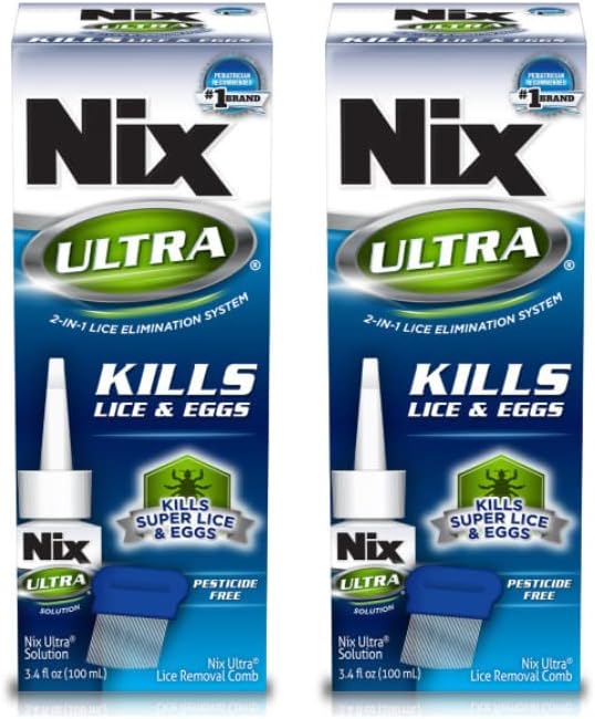 Photo 1 of Nix Ultra 2-in-1 Lice Treatment - 3.4 oz, Pack of 2
