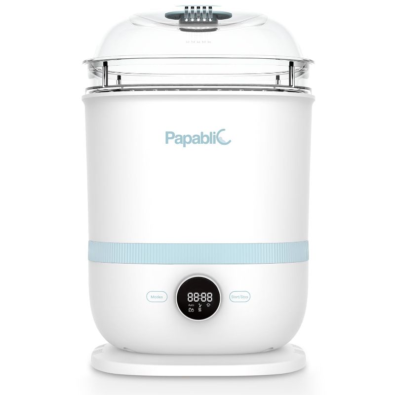 Photo 1 of Papablic 5-in-1 Bottle Sterilizer and Dryer Pro, Universal Fit for Baby Bottles, Parts & Other Newborn Essentials, Extra-Large Capacity

