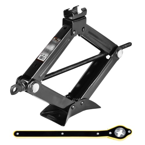 Photo 1 of AV Steel Scissor Jack for Car 2 Ton 4,409 Lbs Capacity - Compact Car Lift Jack for Auto with Extended Ratcheting Handle, Portable Scissor Car Jack Kit