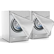 Photo 1 of 2Pack Washer Dryer Cover,Top Load Washing Machine Cover Waterproof Dustproof Thickening for Front-Loading Machine?Washer and Dryer Covers Fit for Most Machine W27 D33 H39 inch (Silver)
