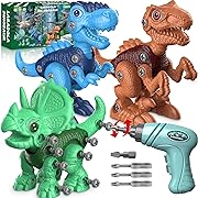 Photo 1 of Laradola Dinosaur Toys for 3 4 5 6 7 8 Year Old Boys, Kids Take Apart STEM Construction Building Kids Toys with Electric Drill, Party Christmas Birthday Gifts Boys Girls
