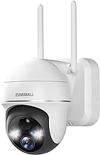 Photo 1 of ZUMIMALL Security Cameras Wireless Outdoor WiFi with 360° PTZ, 2K Battery Powered Cameras for Home Surveillance, Spotlight & Siren/PIR Detection/3MP Color Night Vision/2-Way Talk/IP66/Cloud/SD
