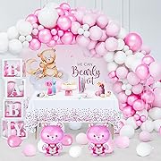 Photo 1 of 153PCS Bear Baby Shower Decorations for Girls Baby Boxes with Letters and Bear Foil Balloons for We Can Bearly Waits Brown Balloon Garland Kit Kid Birthday Party Supplies Baby Girls Shower Decor
