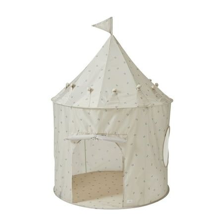 Photo 1 of 3 Sprouts Kids Play Tent Playhouse Castle with Recycled Fabric for Indoor and Outdoor Games in Blueberry Taupe
