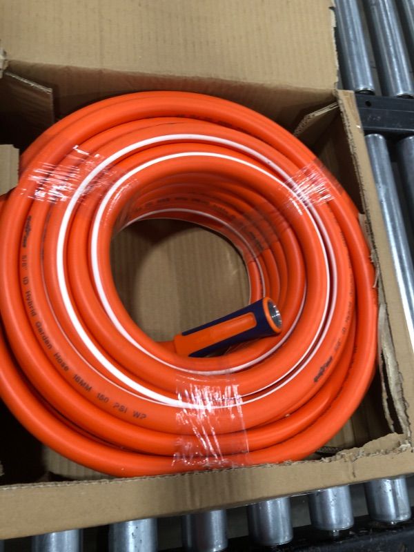 Photo 2 of Short Leader Garden Hose - 5/8" X 100 Ft - Flexible and Sturdy Hybrid PVC Garden Hose with 100% Drinking Safe Design, Lightweight & Kink-Resistant for Easy Watering, 3-Year Warranty Included! 100 Feet