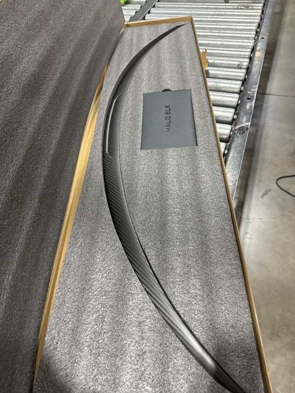 Photo 3 of HALOBLK Performance Carbon Fiber Spoiler for Tesla Model Y, Ultralight Genuine 3K Carbon Fiber Rear Spoiler (Matte Finish)