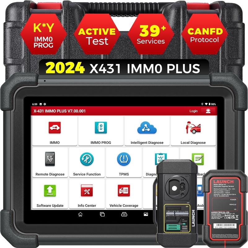 Photo 1 of LAUNCH X431 IMMO Plus, Key Programming Tool with  PROG3 Key Programmer  full IMMO services All-In-One ECU Coding Scan Tool, 39+ Services, 
