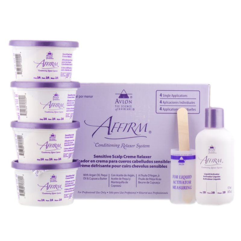 Photo 1 of Avlon Affirm Sensitive Scalp Conditioning Relaxer 4 Kit /w Free Nail File