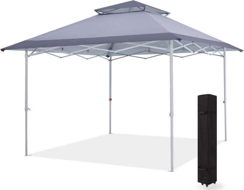 Photo 1 of MASTERCANOPY Pop-Up Canopy Tent 13x13 Instant Shelter Outdoor Canopy with Wheeled Bag (Dark Gray)
