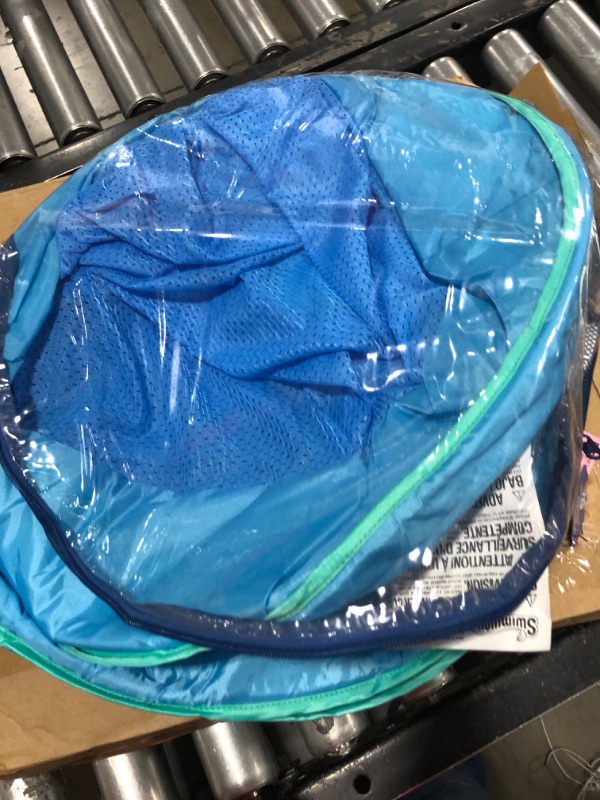 Photo 1 of SwimWays Spring Float Premium Hammock Pool Lounger for Swimming Pool, Inflatable Pool Floats Adult with Fast Inflation for Ages 15 & Up, Sky Blue Hammock Sky Blue