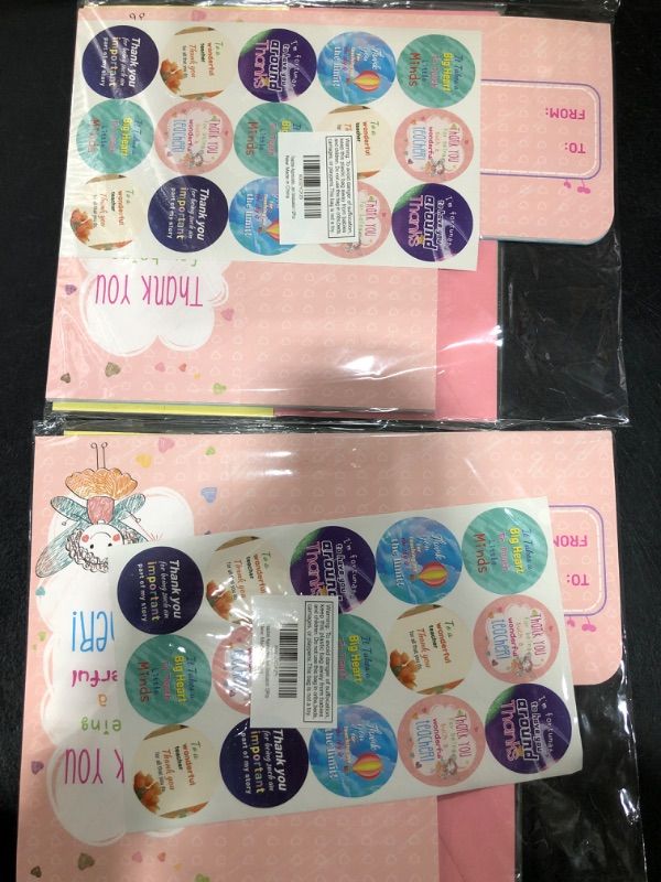 Photo 1 of 2 PACK FANCY LAND Thank You Cards for Teacher Appreciation Cards Teacher Coffee Gift Card Holders for Graduation End of School Year 24Pcs