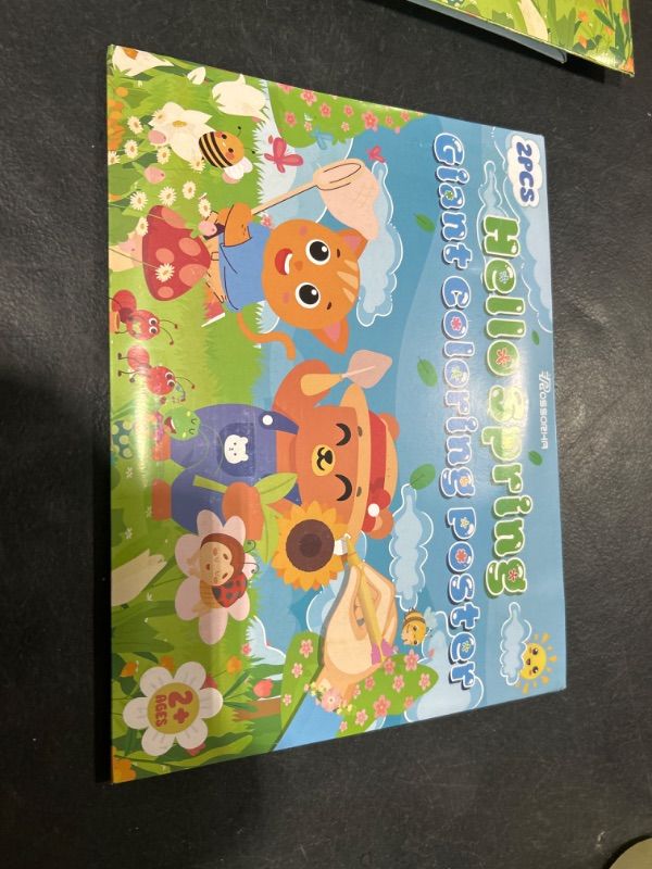 Photo 1 of HELLO SPRING GIANT COLORING POSTER 24PCS
