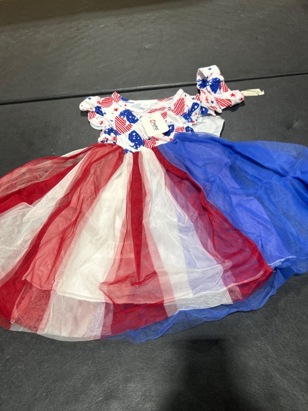 Photo 1 of RED WHITE & BLUE TUTU DRESS FOR GIRLS 4-5Y