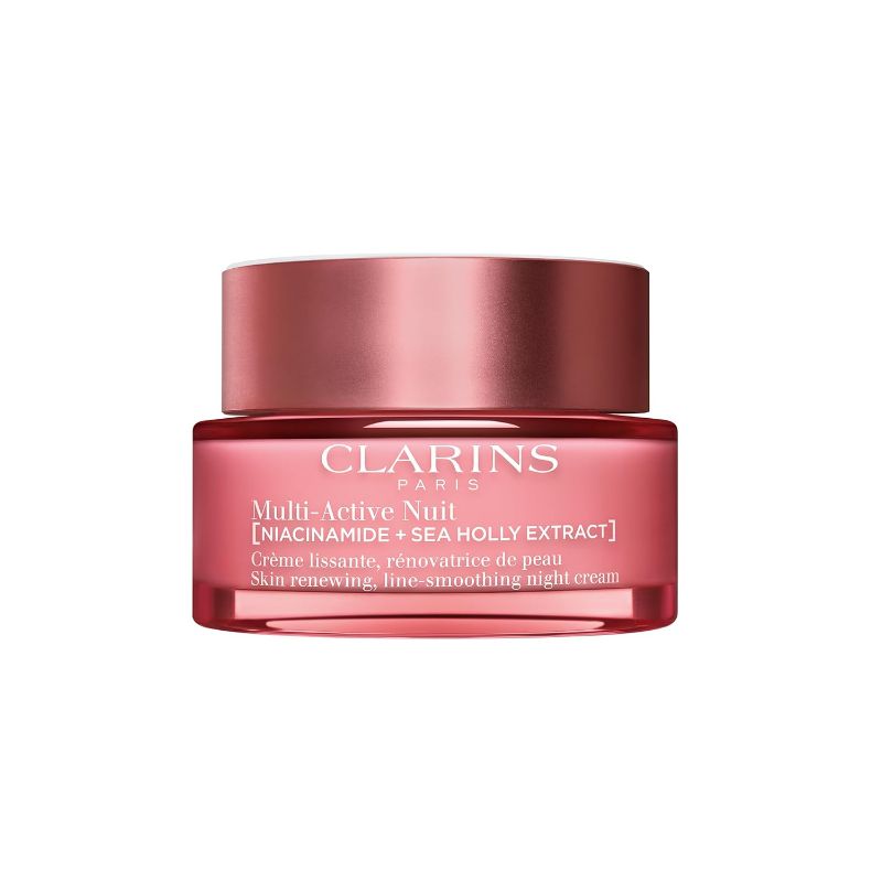 Photo 1 of Clarins NEW Multi-Active Renewing Night Moisturizer with Niacinamide | Smooth Fine Lines | Visibly Tighten Pores | Even Tone and Texture | Boost Glow | Strengthen Moisture Barrier | All Skin Types
