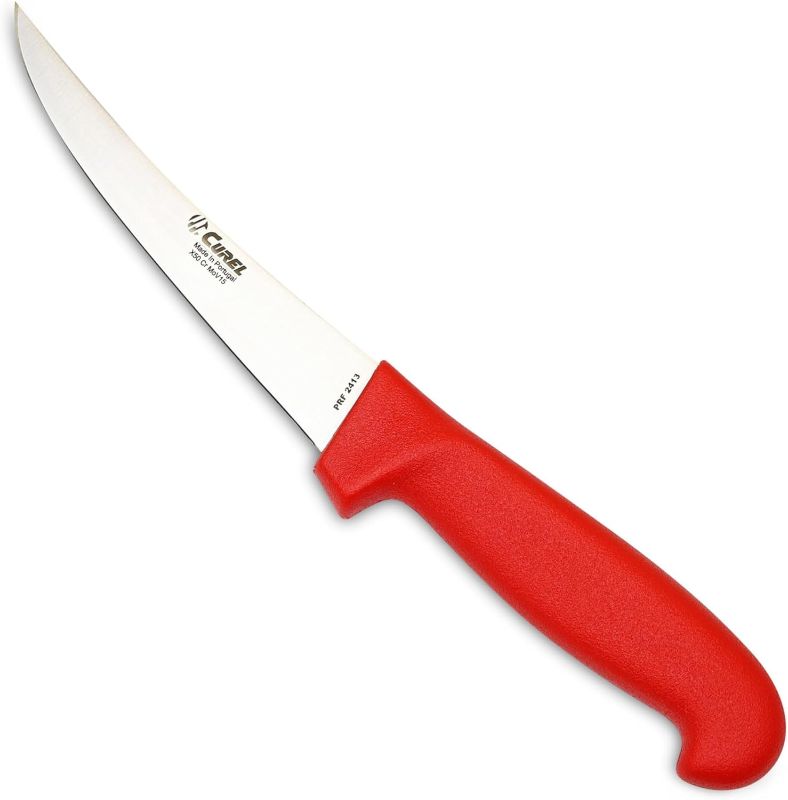 Photo 1 of Curel 5 Inch Curved Boning Knife - Stiff Blade - German High-Carbon Stainless Steel Blade - Made In Portugal