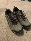 Photo 1 of Rugged Exposure Men’s Gray Lace Up Leather Hiking Shoes Size 12
