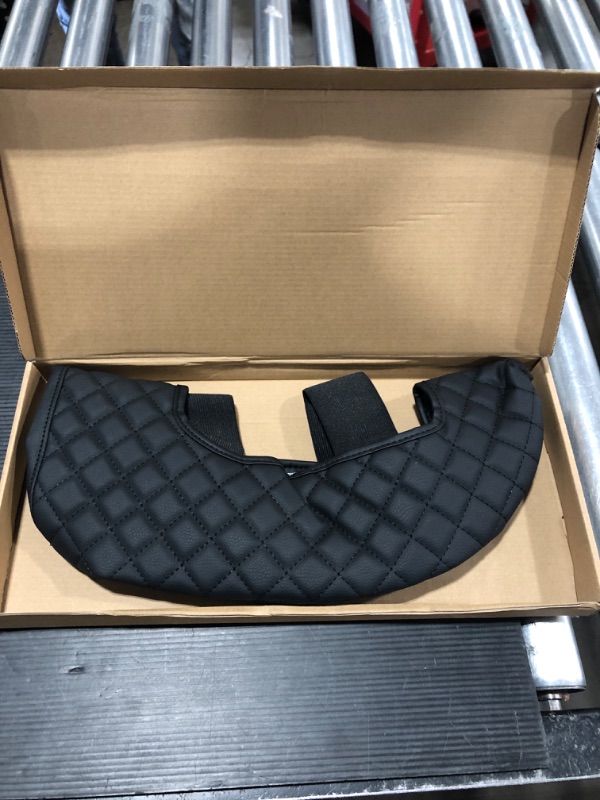 Photo 2 of ISSYAUTO Center Console Cover Compatible with 2019-2024 Silverado Sierra Jump Seat Console Leather Armrest Cover
