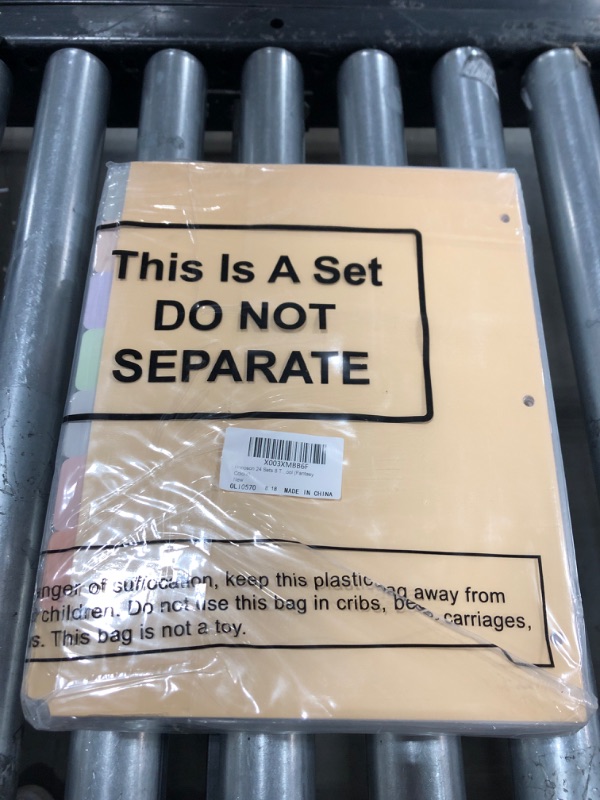 Photo 2 of 1InTheOffice Dividers for 3 Ring Binder, Binder Dividers with Tabs, 3 Ring Binder Dividers with Tabs, 8 Tab Dividers, Multicolor, 24/Pack
