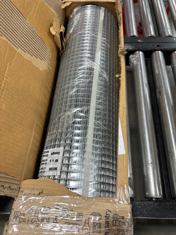 Photo 2 of GoldPeak Hardware Cloth 1/2 inch 24in. x 50ft. 19 Gauge - Hardware Mesh & Wire Cloth Snake Fencing Welded Wire Fence Roll Gopher Barrier 1/2 inch 24''x50'