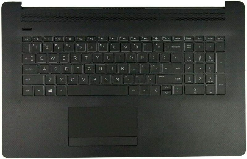 Photo 1 of Replacement for HP Pavilion17BY 17-by 17CA 17-CA Laptop Upper Case Palmrest Non-Backlit Keyboard Touchpad Assembly Part L22751-001 6070B1308101
