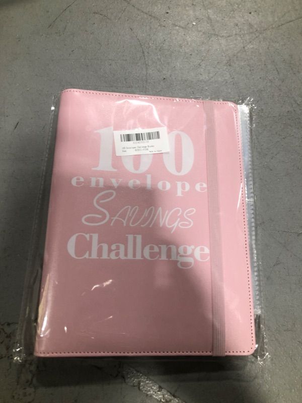 Photo 1 of 100 Envelopes Challenge Binder, Money Saving Challenge Budget Book Binder with Cash Envelopes - Fun Way to Save $5,050 - Pink