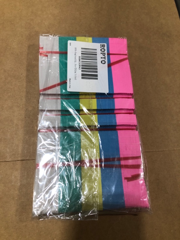 Photo 1 of 500 Pcs Wrap Around Adjustable Plant Tree Hanging Tags, Plastic Nursery Garden Waterproof Labels, Large Writing Surface (20x2cm, 5 Colors)