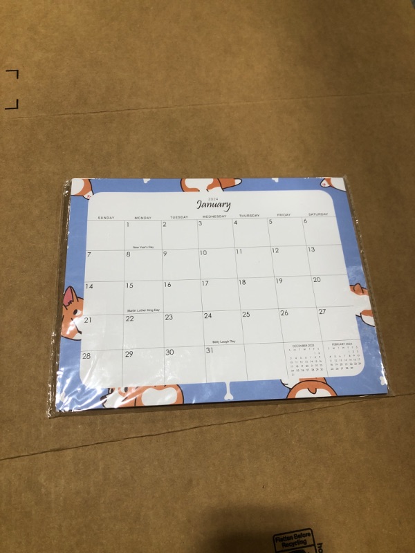 Photo 2 of 2024 Magnetic Calendar for Fridge - Monthly Family Calendar, 18 Month Refrigerator Calendar from Jan.2024 to Jun.2025, Magnetic Fridge Calendar for Home & Office Organization .8x10.Animal PUPPY