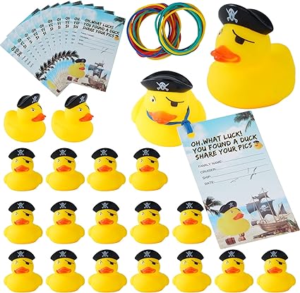 Photo 1 of 60 Pcs Duck Tag Cruise Kits Include 20 Cruising Rubber Duck Tags 20 Small Cruise Ducks and 20 Rubber Bands for Cruise Luggage Kids Women Men (DUCK2)
