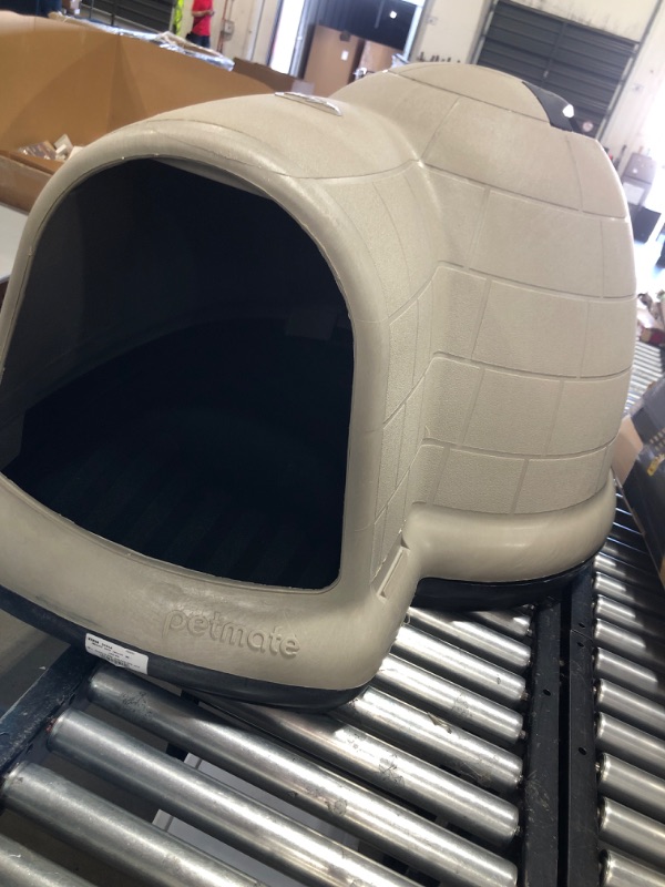 Photo 4 of Petmate Indigo Dog House (Igloo Dog House, Made in USA with 90% Recycled Materials, All-Weather Protection Pet Shelter) for XL Dogs -90 to 125 pounds 90-125 lbs