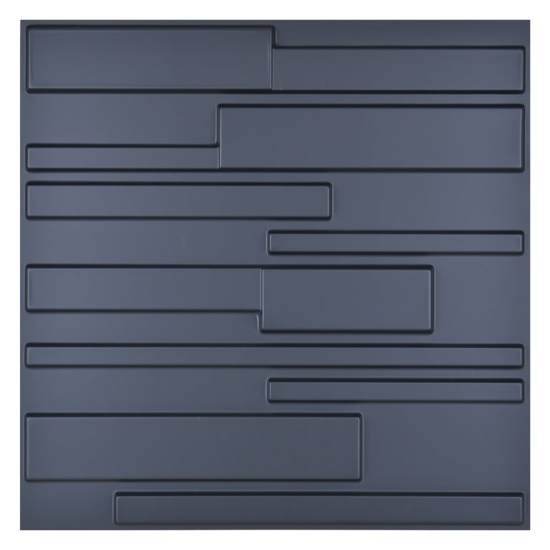 Photo 1 of A10032BK - Decorative PVC White Brick Design 3D Wall Panels, 12 Tiles 32 SF
