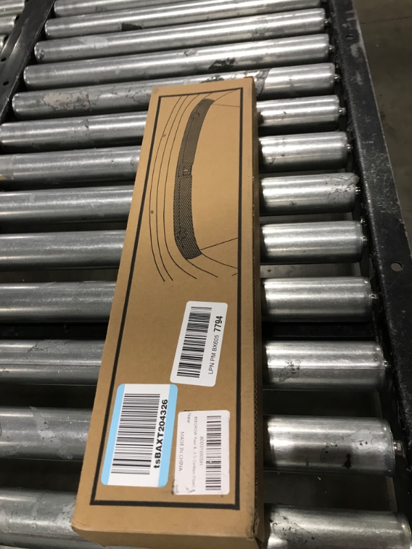 Photo 1 of BEEGROW Rear Bumper Guard for 2021 2022 2023 Tesla Model Y Accessories, TPE Trunk Bumper Protector Guard (3 D Carbon Fiber) Trunk Door Protectors